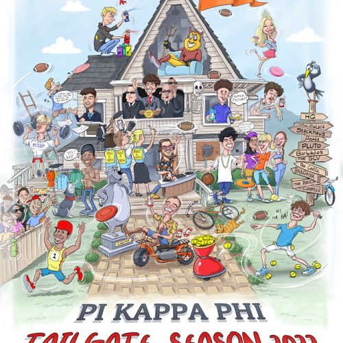 Cartoon for Fraternity house